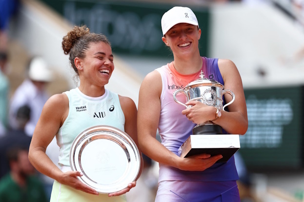 Ясмин Паолини и Ига Свентек.