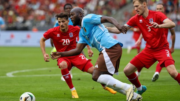 Ромелу Лукаку оформил дубль в матче против Люксембурга.