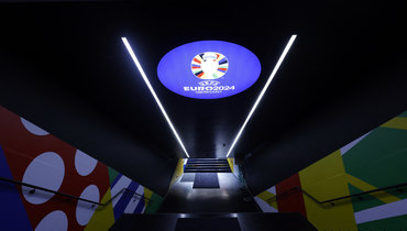 Логотип Евро-2024 в Мюнхене.