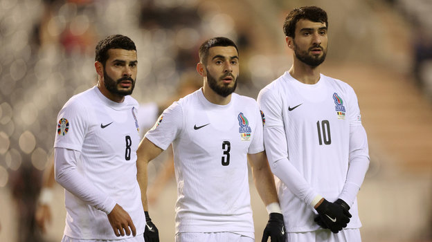 Эмин Махмудов, Эльвин Джафаргулиев и Махир Эмрели (сборная Азербайджана).