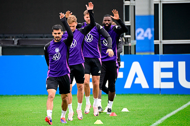 Тренировка сборной Германии.