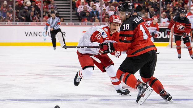 Маркус Филлипс играет за молодежную сборную Канады на МЧМ-2018.