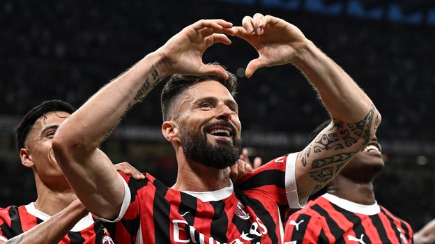 Оливье Жиру в «Милан». 2024 год.