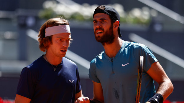 Карен Хачанов и Андрей Рублев.