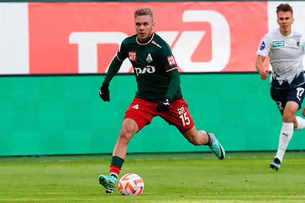 Максим Глушенков. Футболист «Локомотива» Максим Глушенков.