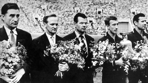 Чествование победителей в Лужниках.