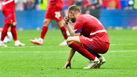 Футболист сборной Сербии Страхиня Павлович.