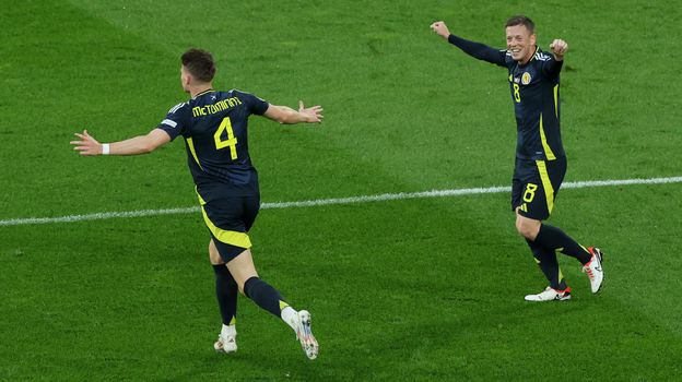 Футболисты сборной Шотландии.