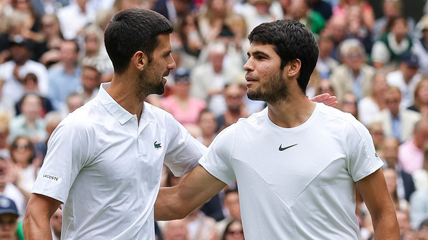 Новак Джокович и Карлос Алькарас.