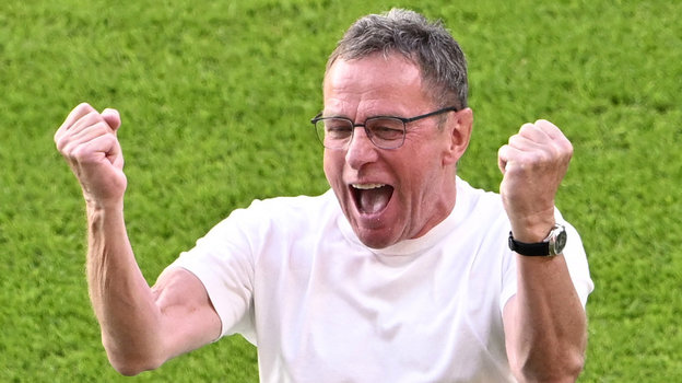 Эмоции главного тренера сборной Австрии Ральфа Рангника после матча Евро-2024 с Нидерландами (3:2).