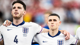 Футболисты сборной Англии Деклан Райс и Фил Фоден