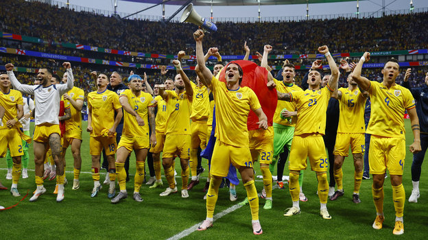 Футболисты сборной Румынии пробились в 1/8 финала Евро-2024. Футболисты сборной Румынии