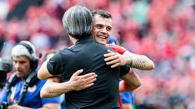 Мурат Якин и Гранит Джака.