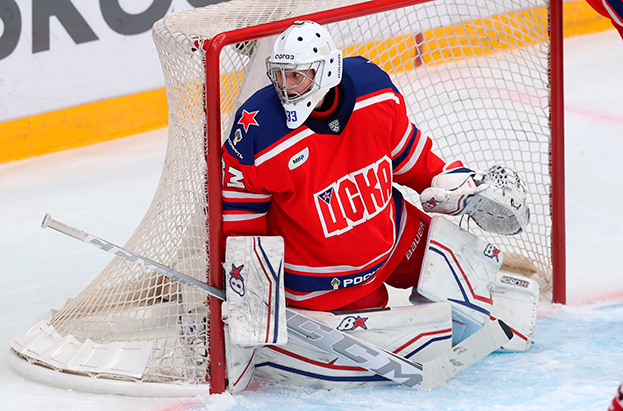 Дмитрий Гамзин. Вратарь ЦСКА Дмитрий Гамзин.