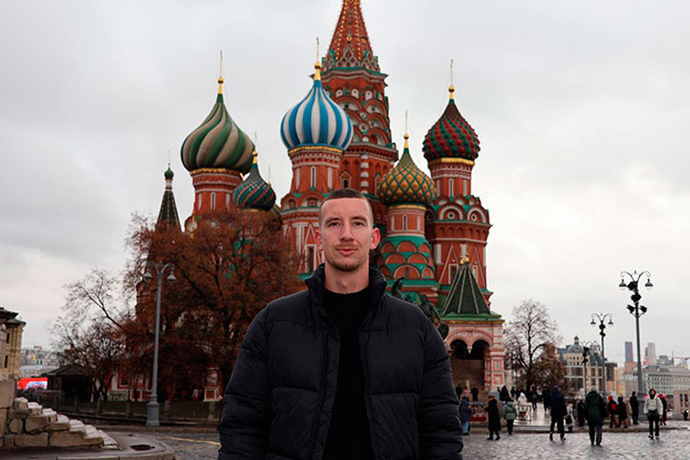 Гленн Бейл на Красной площади.