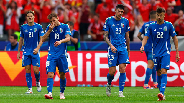 Футболисты сборной Италии.