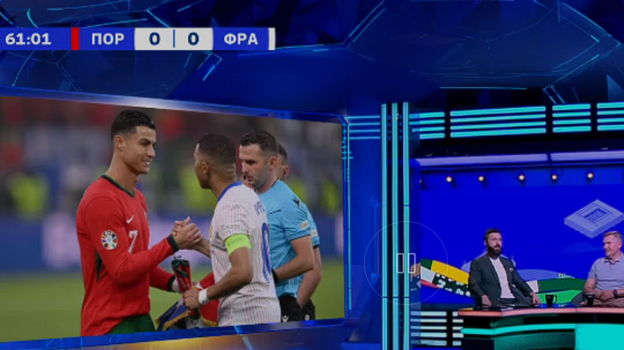 Студия “Матч ТВ” во время сбоя у серверов Okko.