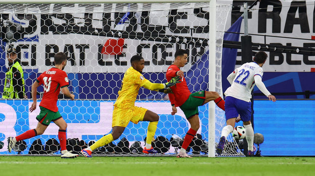 Момент у Криштиану Роналду.