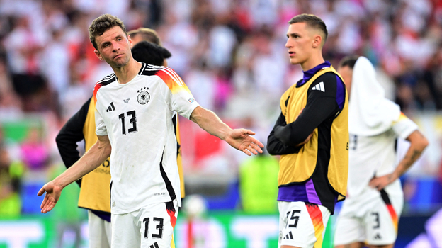 Томас Мюллер после матча с Испанией.