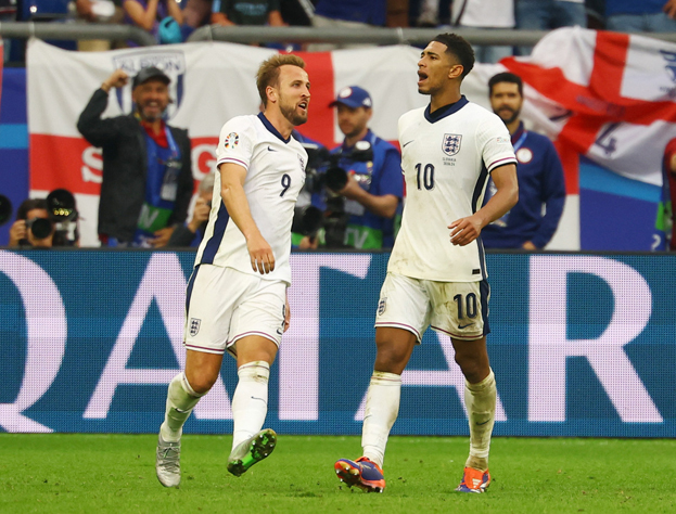 Харри Кейн и Джуд Беллингем. Футболисты сборной Англии Харри Кейн и Джуд Беллингем
