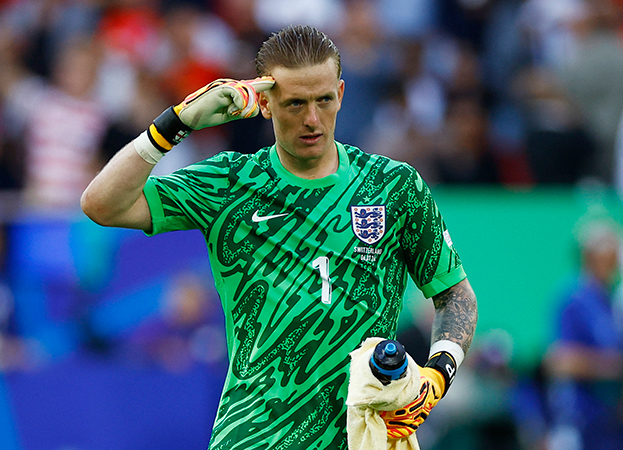 Джордан Пикфорд. Вратарь сборной Англии Джордан Пикфорд.