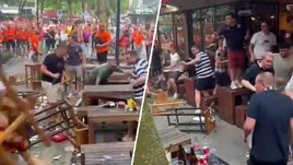 Болельщики Нидерландов напали на англичан перед матчем Евро-2024