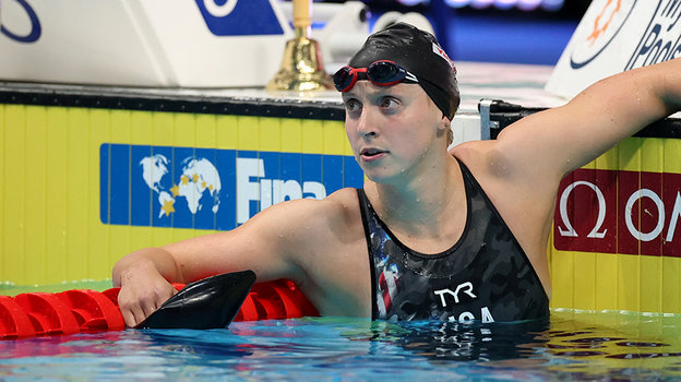 Кэтти Ледеки. Пловчиха Кэтти Ледеки.