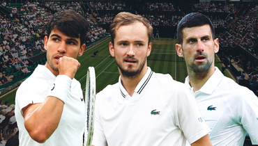 Карлос Алькарас, Даниил Медведев, Новак Джокович.