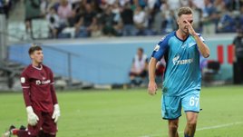 Глушенков забил в первом матче за «Зенит». Перед Суперкубком он ругался с болельщиками в комментариях