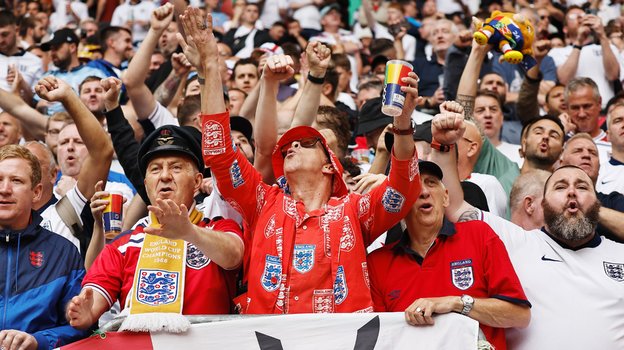 Фанаты сборной Англии на Евро-2024.