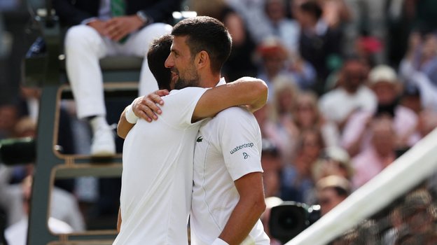 Карлос Алькарас и Новак Джокович.