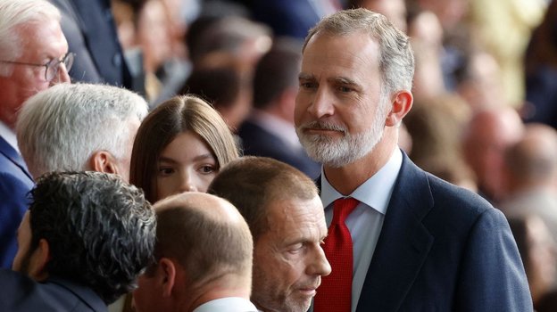 Король Испании Филипп VI на финальном матче Евро-2024.