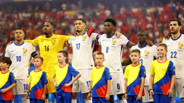 Футболисты сборной Франции.