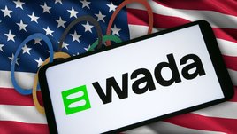 Флаг США, Олимпиады и логотип ВАДА