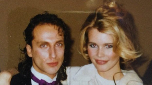 Дмитрий Нагиев в молодости и Клаудия Шиффер.