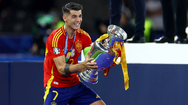 Альваро Мората. Футболист сборной Испании Альваро Мората