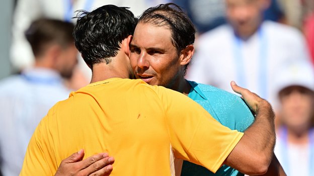 Нуну Боржеш и Рафаэль Надаль.