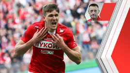 Футболист «Спартака» Александр Соболев.