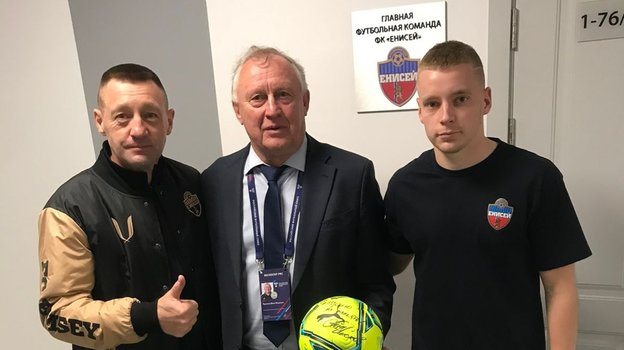 Андрей Тихонов и Юрий Чеботарев в «Енисее».