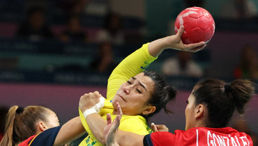 Матч олимпийского турнира между сборными Бразилии и Испании.