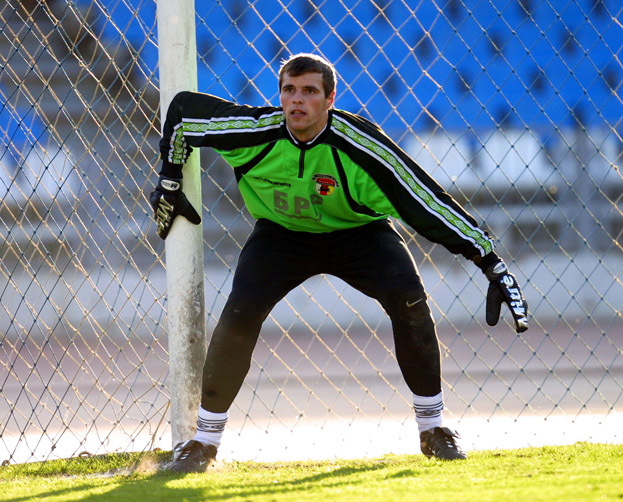 Вениамин Мандрыкин в воротах «Алании». Футболист Вениамин Мандрыкин в воротах «Алании»