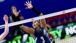 Волейболистка сборной Доминиканы Лисвел Ева Мехиа.