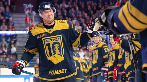 Сергей Мозякин в прощальном матче.