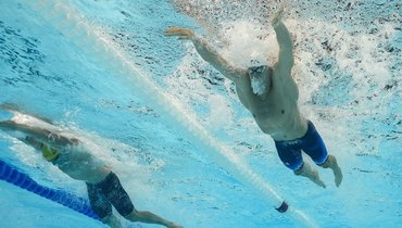 Заплыв на 100 метров брассом на Олимпиаде-2024.