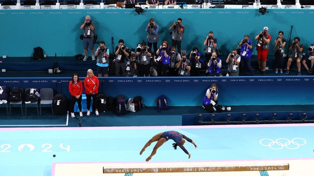 Выступление Симоны Байлз на Олимпиаде.