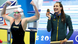 Пловчихи Евгения Чикунова и Татьяна Смит