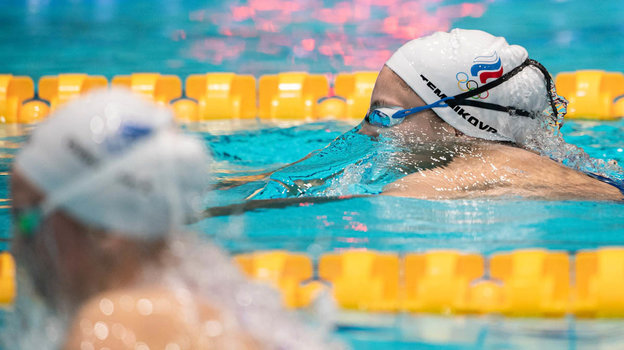 Евгения Чикунова. Пловчиха Евгения Чикунова