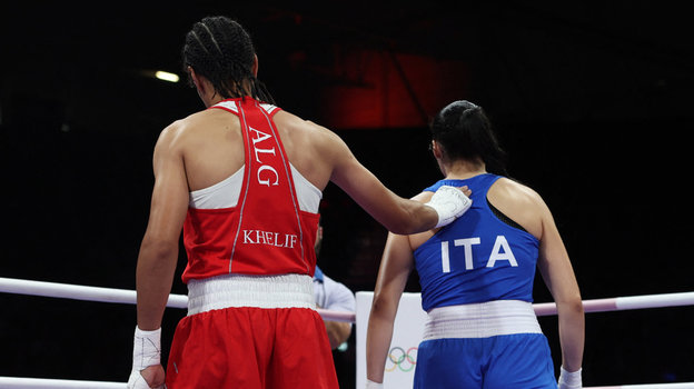 Иман Хелиф и Анджела Карини.