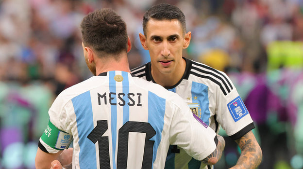 Лионель Месси и Анхель Ди Мария. Футболисты сборной Аргентины Лионель Месси и Анхель Ди Мария