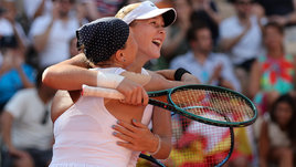 Теннисистки Диана Шнайдер и Мирра Андреева на Олимпиаде в Париже